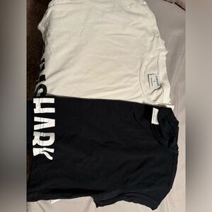 Gym shark workout shirts 2 pack